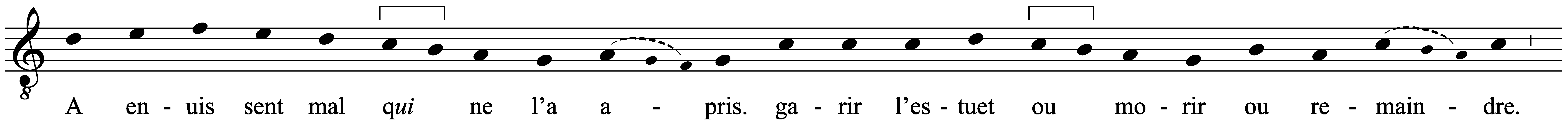 Work musical notation